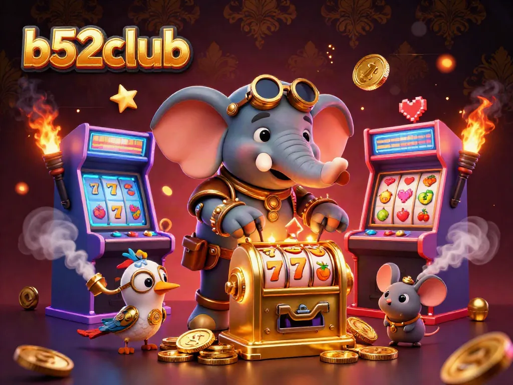 Engage with b52club's dynamic slot experience featuring steampunk art and interactive gaming elements.